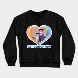 Cat Graduation Crewneck Sweatshirt